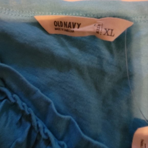 Old Navy Vibrant Blue Ruffle Tank Size Extra Large - Picture 8 of 8